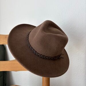 Bailey Switchback lite felt pecan brown western wool hat Large Unisex